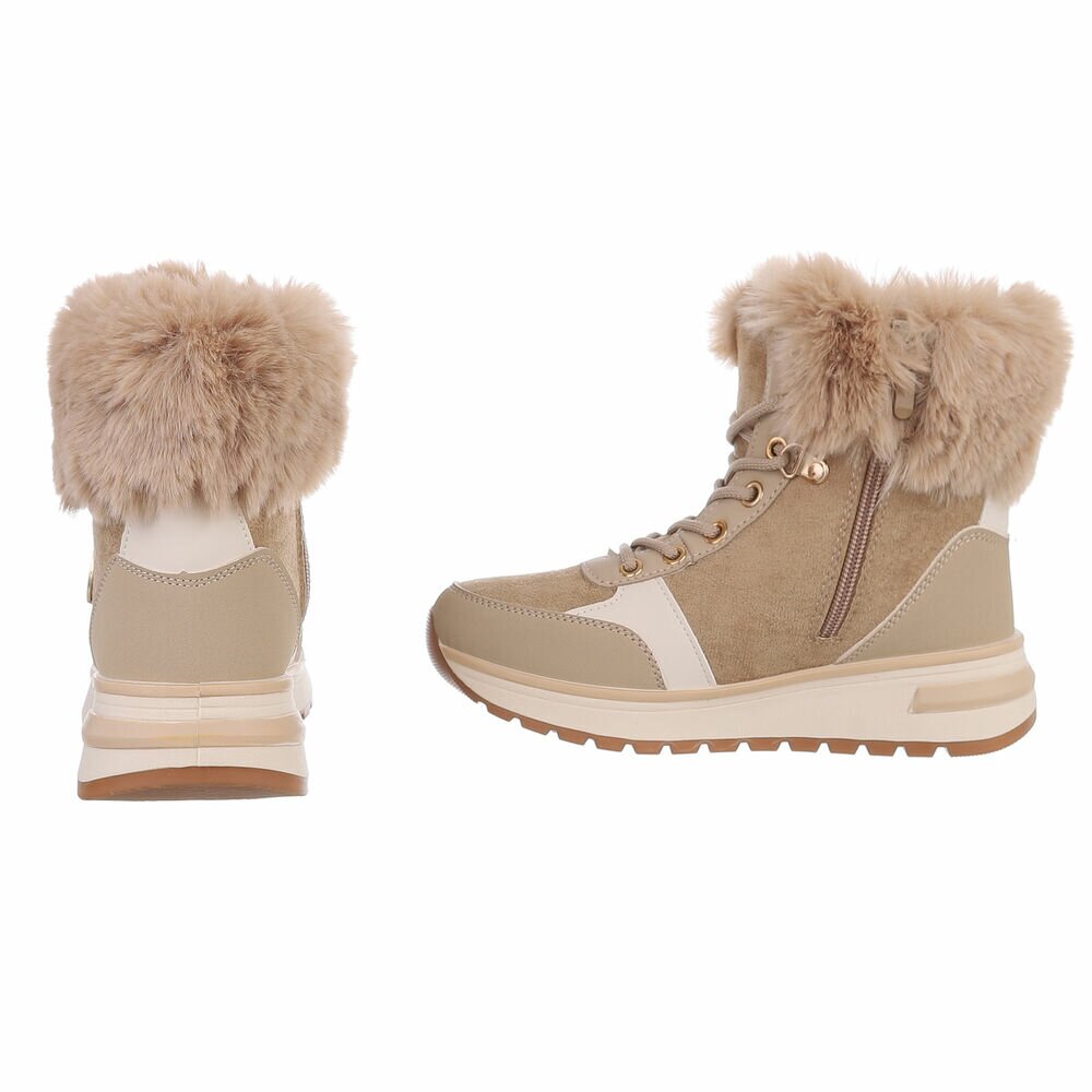 SchnA?rstiefeletten - kaki dama