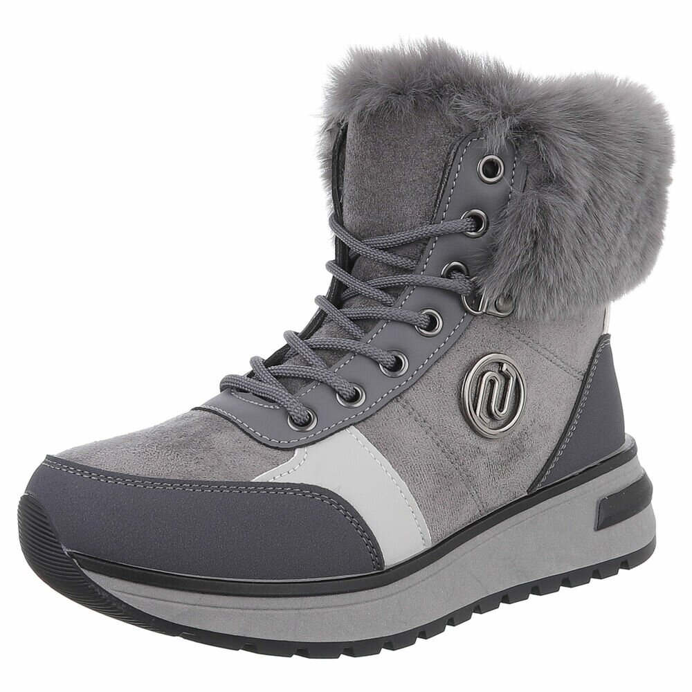 SchnA?rstiefeletten - gri dama