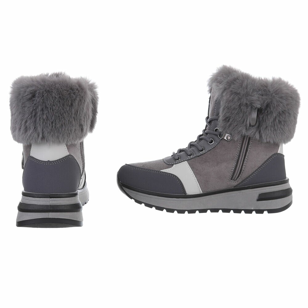 SchnA?rstiefeletten - gri dama