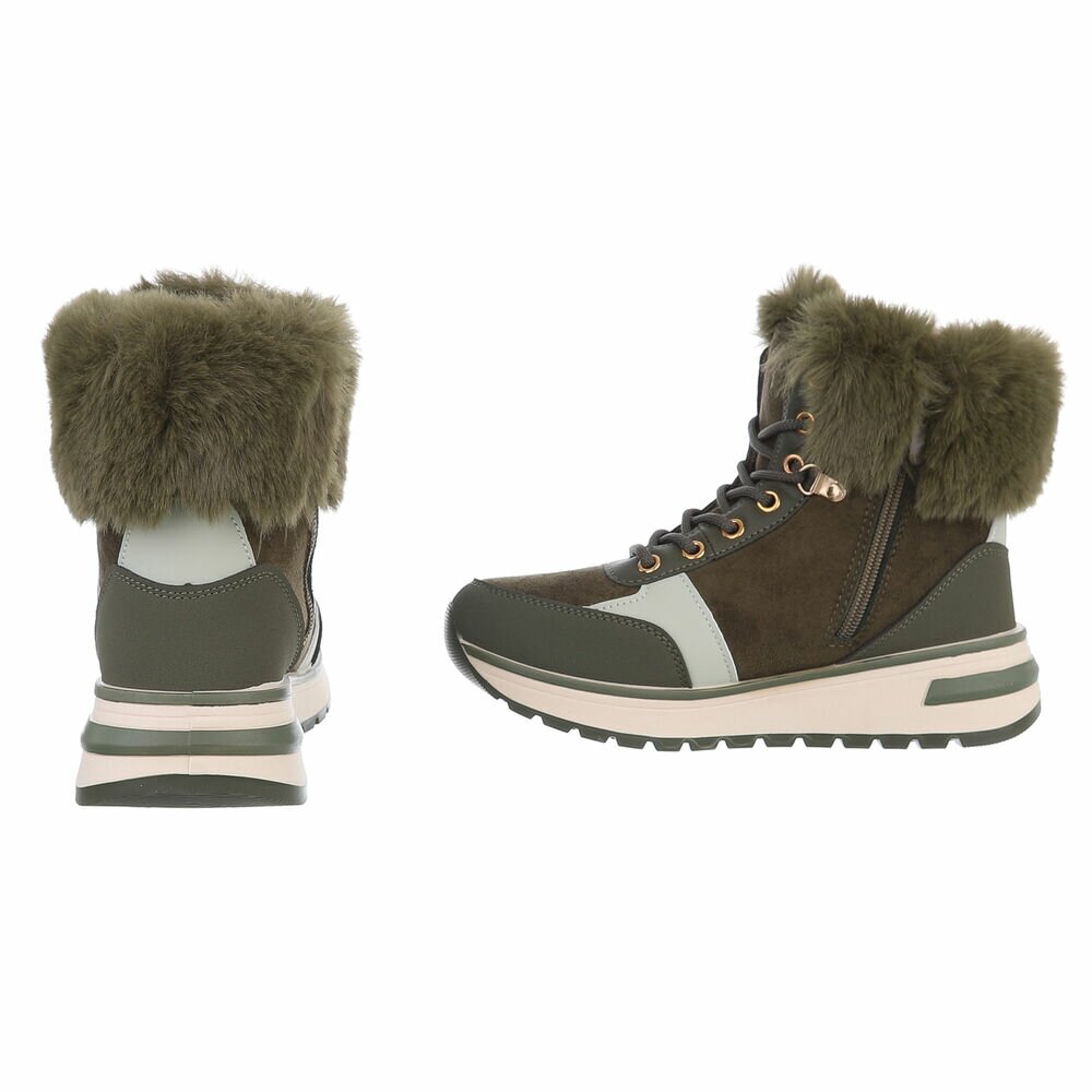SchnA?rstiefeletten - verde dama
