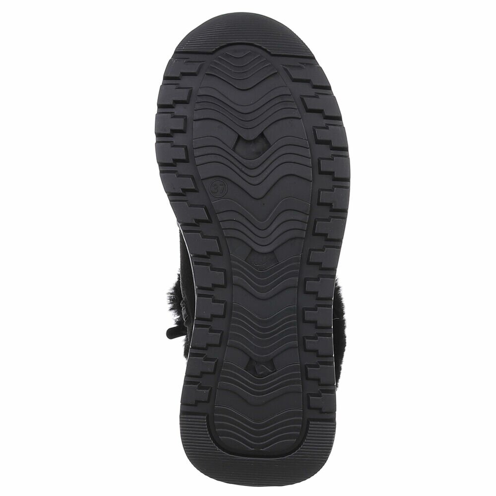 SchnA?rstiefeletten - negru dama