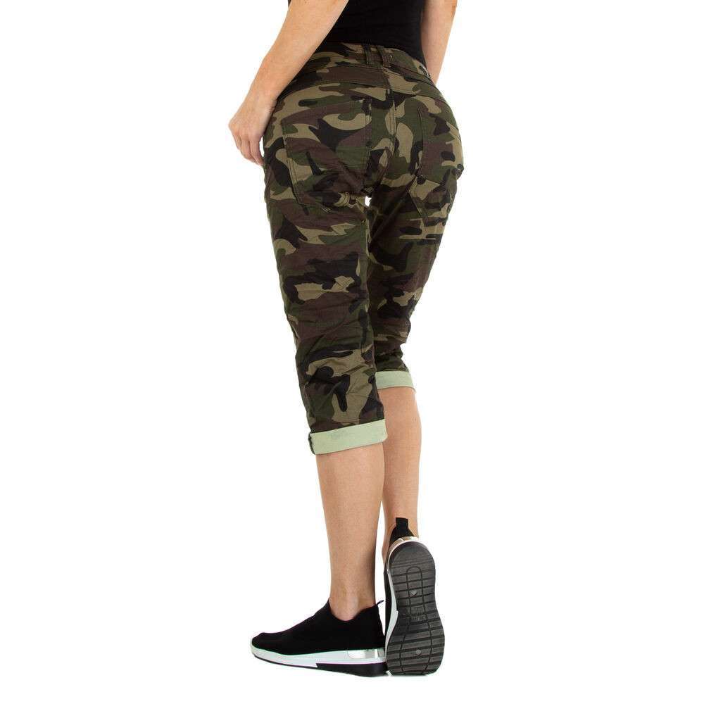 Blugi Capri- Colorful Premium - verde military dama
