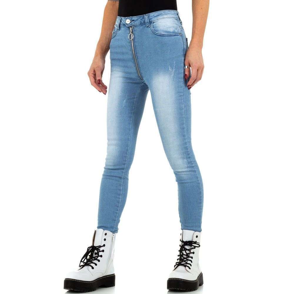 Blugi slim fit - Daysie albastru dama
