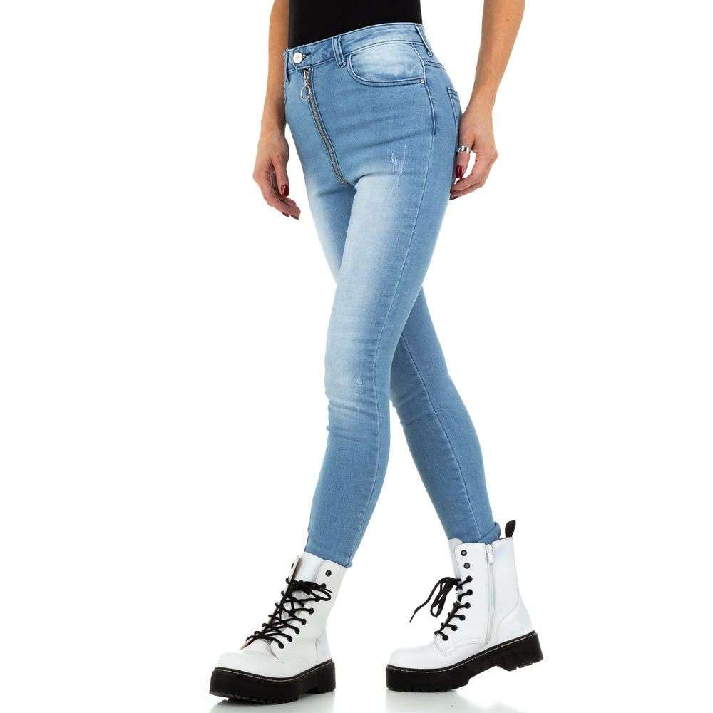 Blugi slim fit - Daysie albastru dama