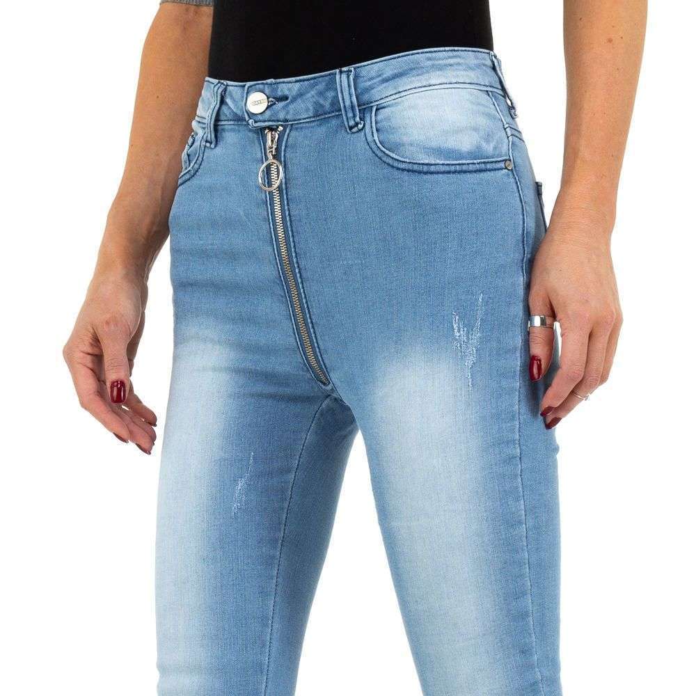 Blugi slim fit - Daysie albastru dama