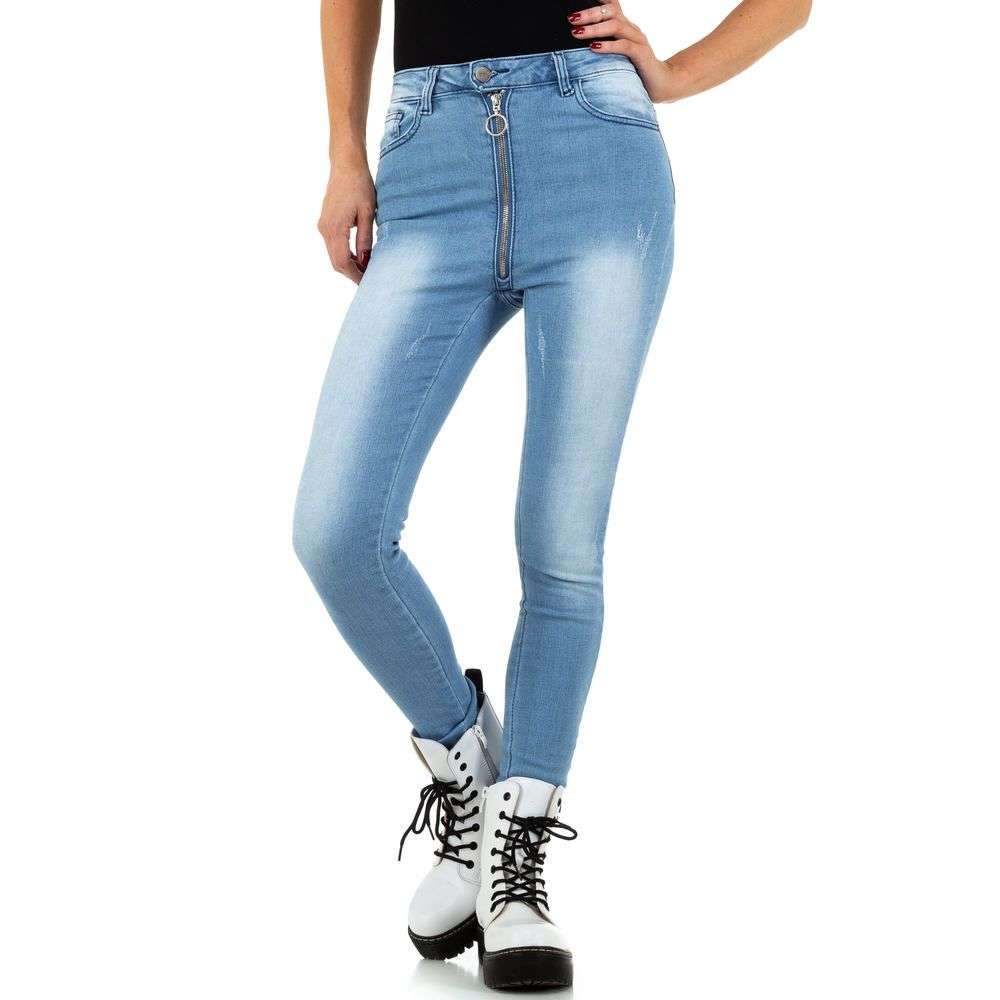 Blugi slim fit - Daysie albastru dama
