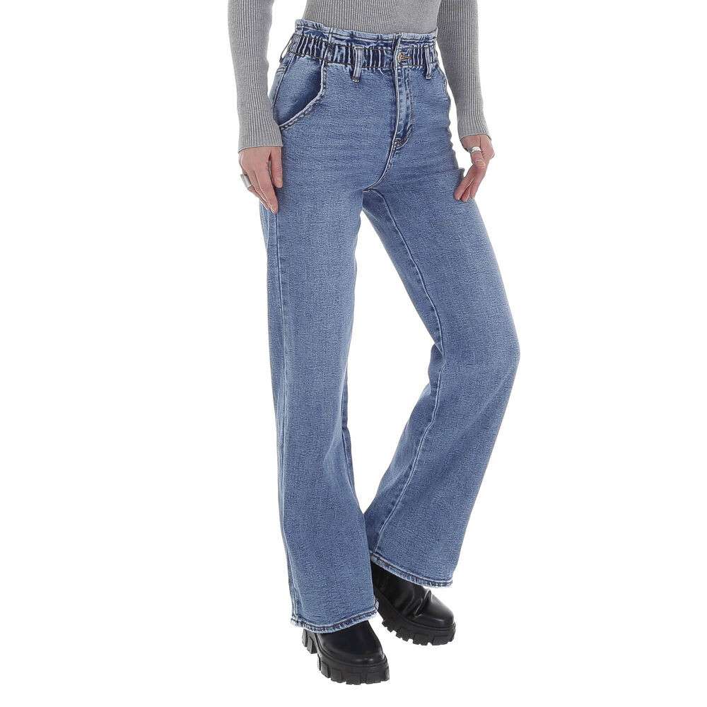 Blugi Relaxed Fit Laulia - albastru dama
