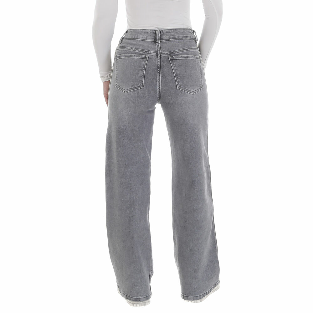 Blugi Relaxed Fit Laulia - gri dama