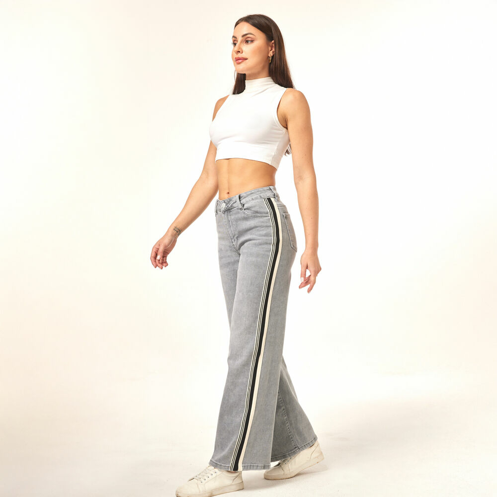 Blugi Relaxed Fit Laulia - gri dama
