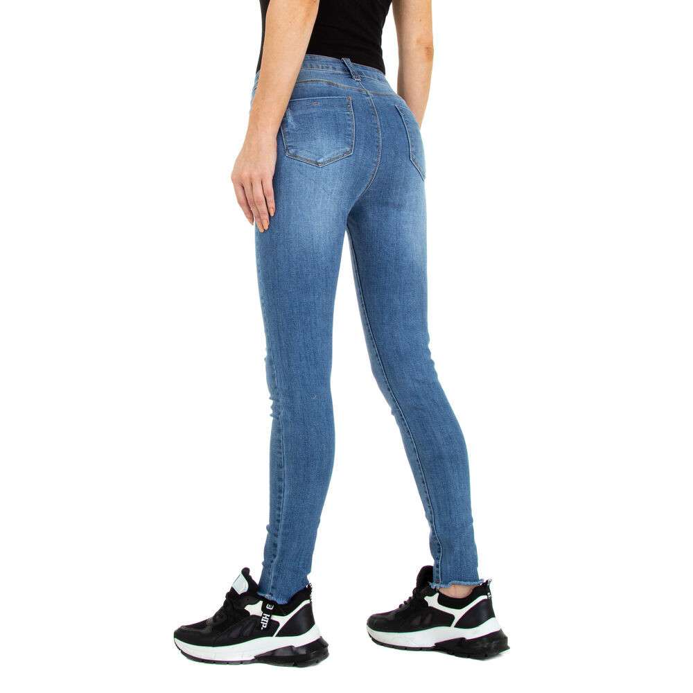 Blugi Skinny Colorful Premium - albastru dama