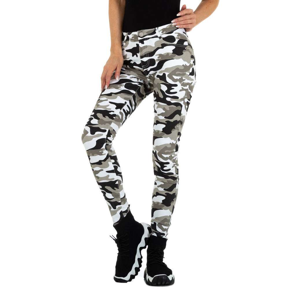 Blugi Skinny M.Sara - camuflaj dama