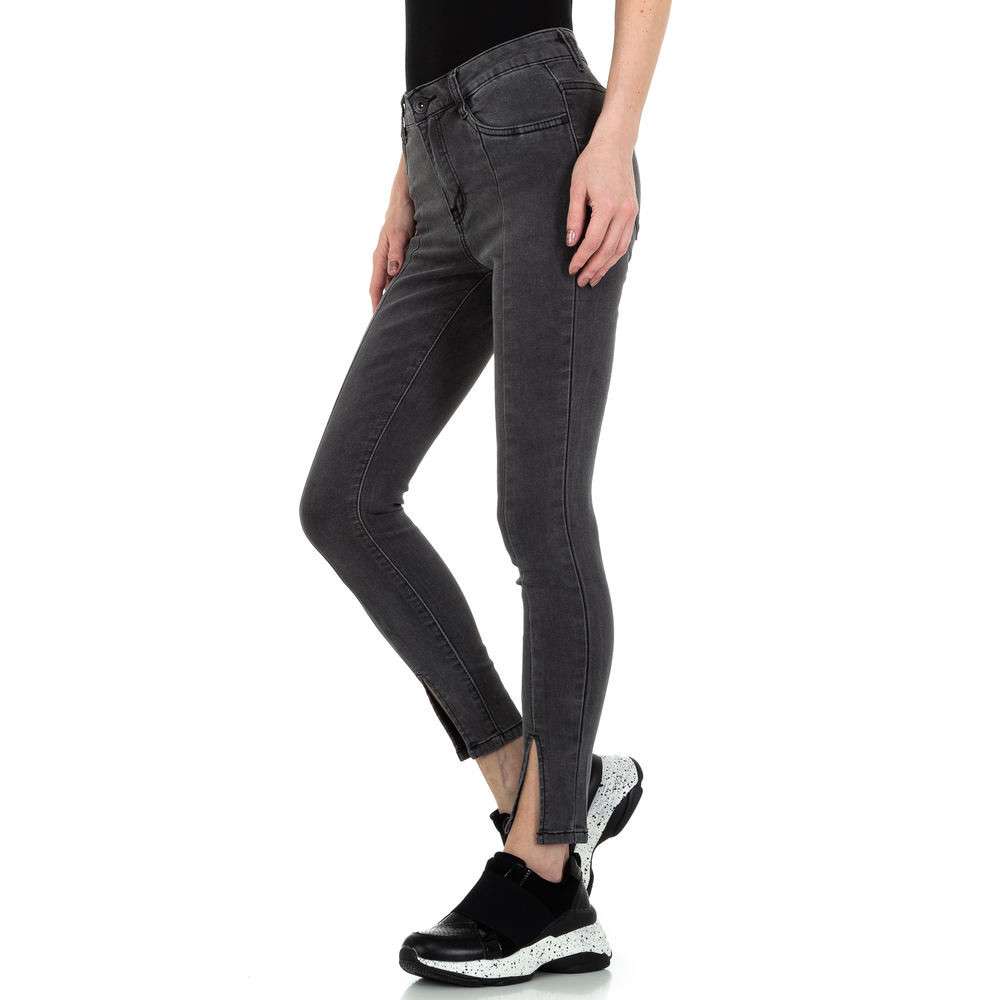 Blugi Skinny M. Sara denim - gri dama