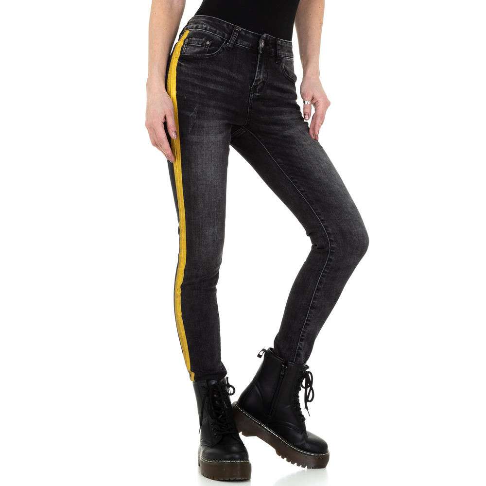 Blugi Skinny M. Sara denim - gri dama