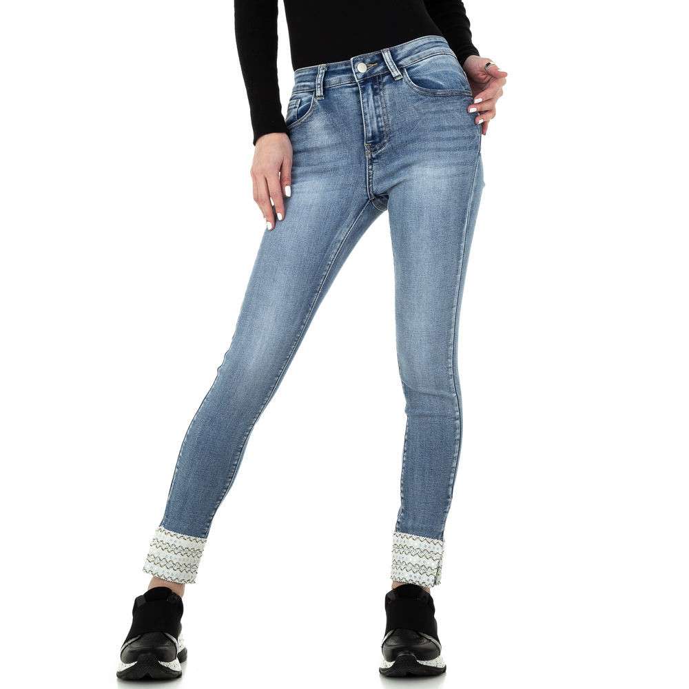 Blugi Skinny Redial denim Paris - albastru dama
