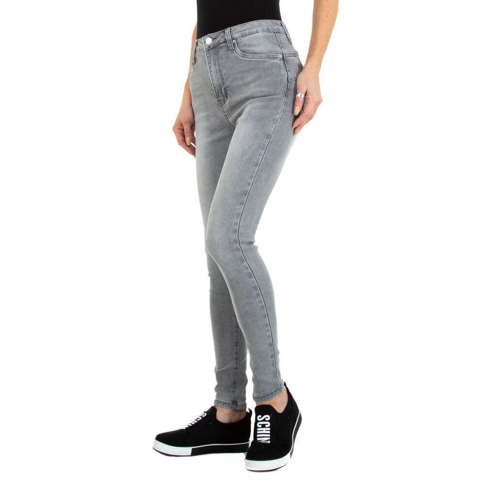 Blugi talie inalta Colorful Premium - albastru dama