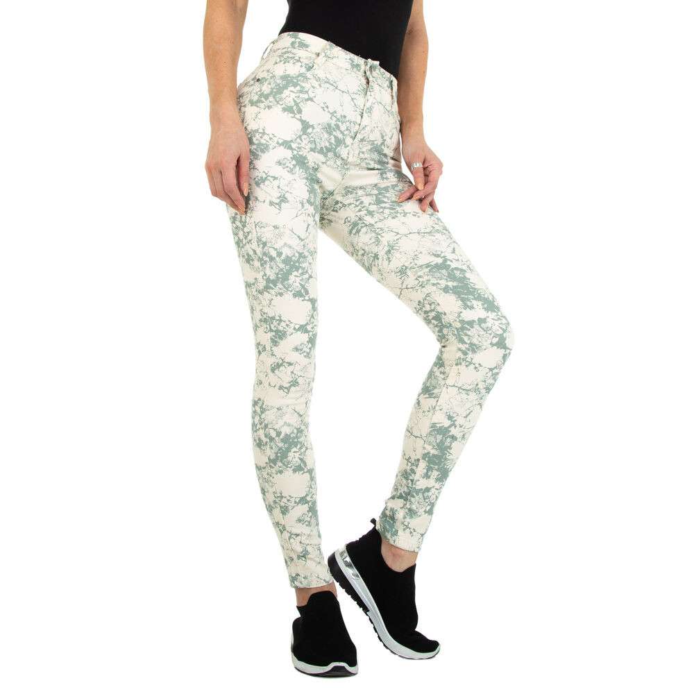 Blugi talie inalta - Daysie   verde dama