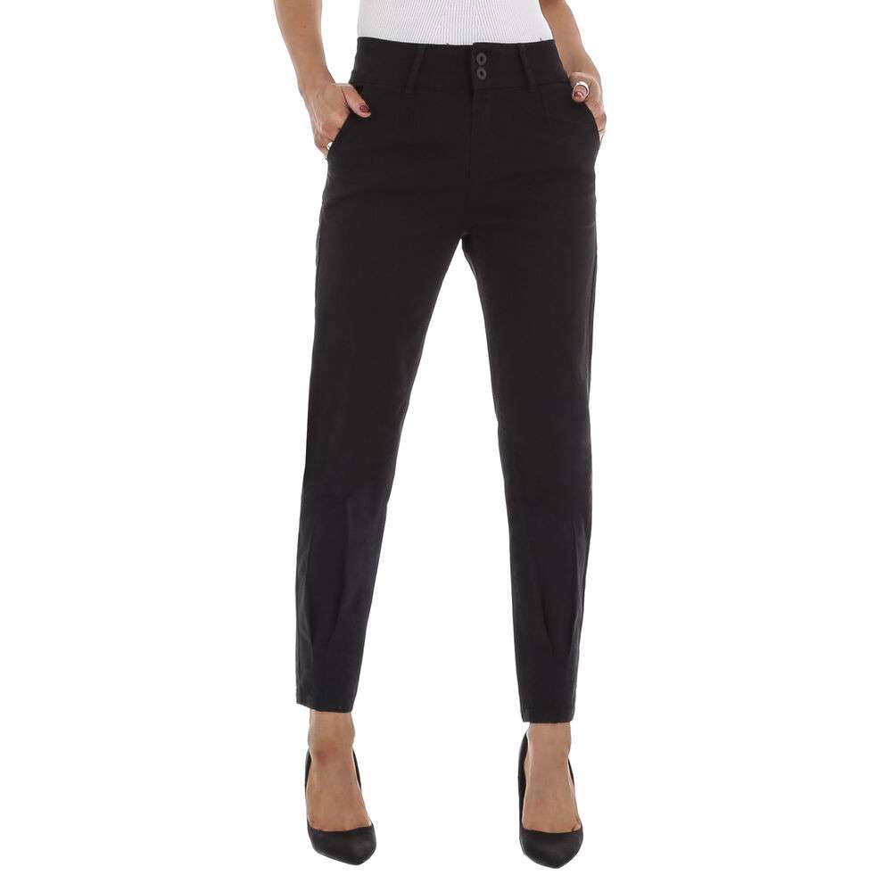 Blugi talie inalta GALLOP - negru dama