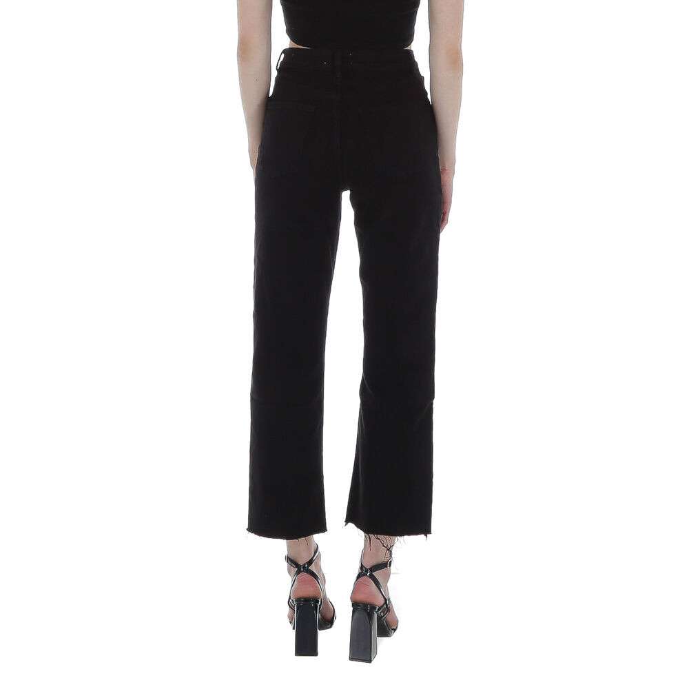 Blugi talie inalta Laulia - negru dama