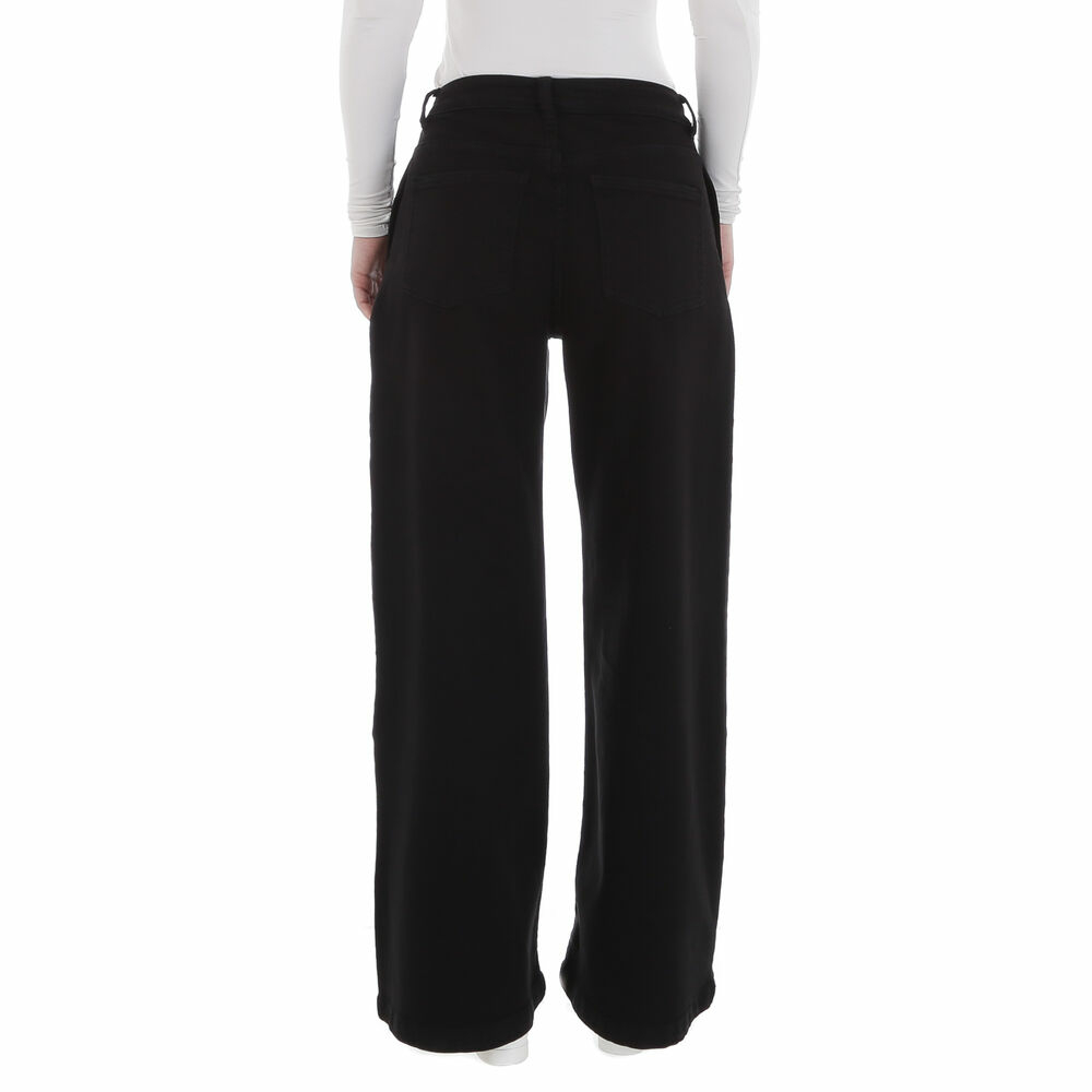 Blugi talie inalta Laulia - negru dama