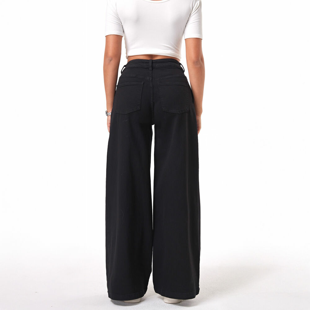 Blugi talie inalta Laulia - negru dama