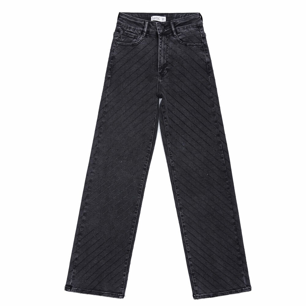 Blugi talie inalta Laulia - negru dama
