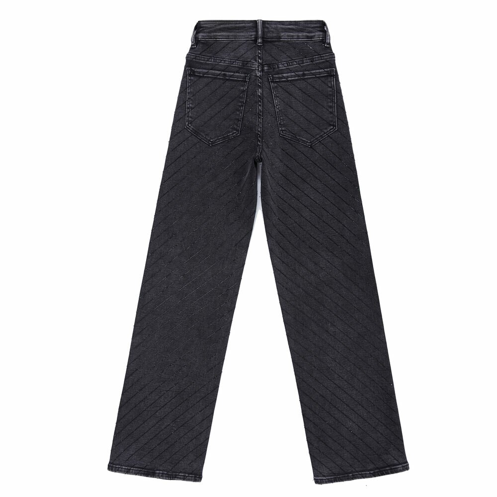 Blugi talie inalta Laulia - negru dama