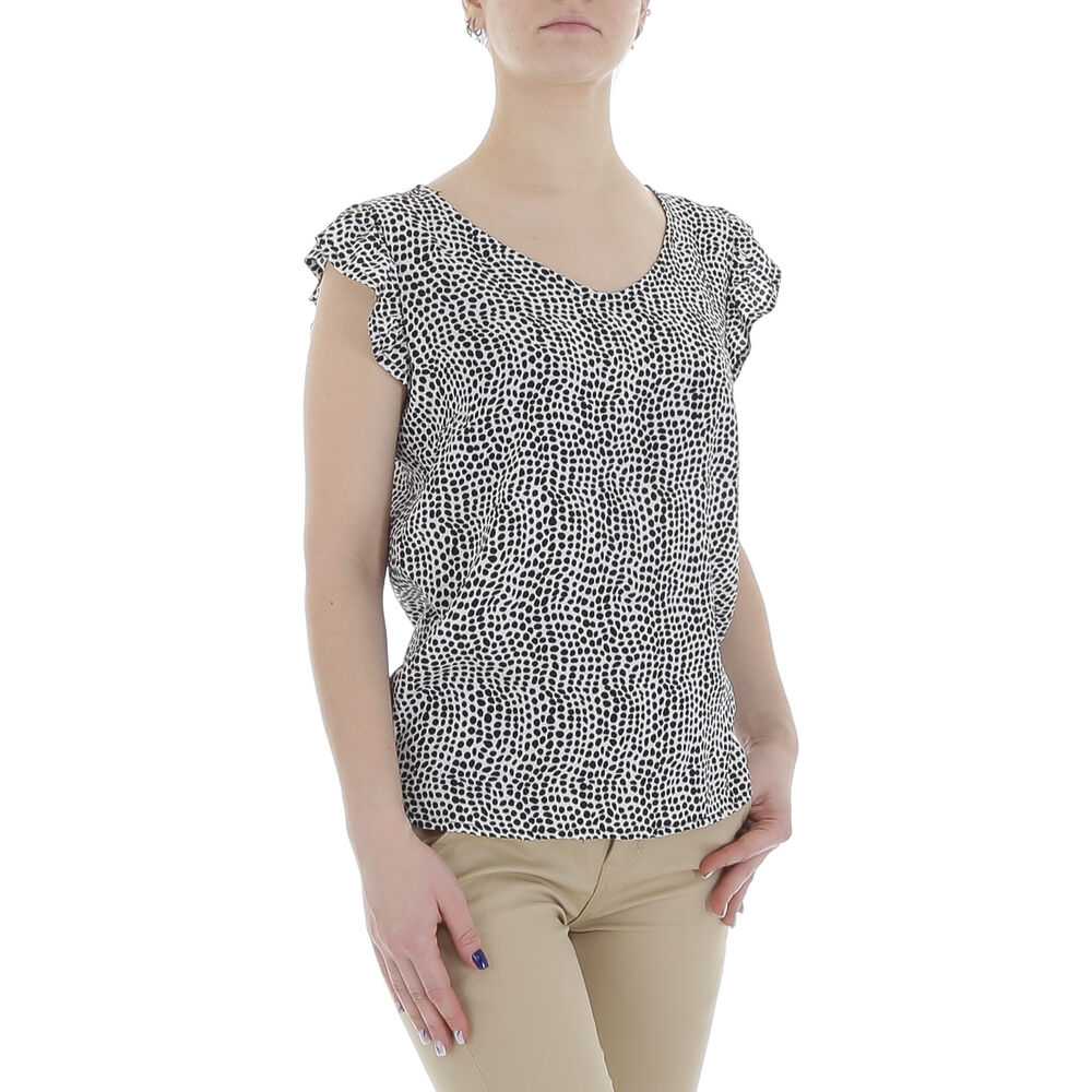 Bluza cu imprimeu - negru dama