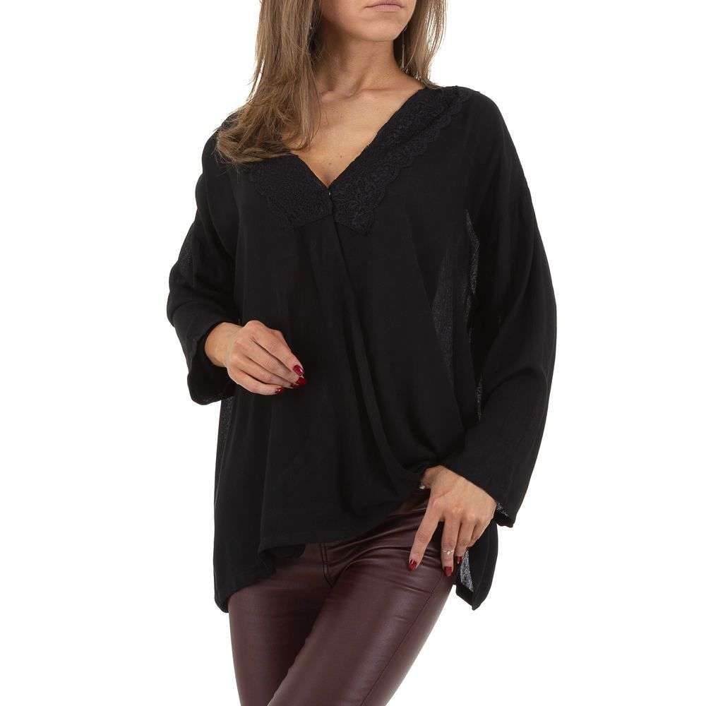 Bluza maneca lunga - JCL negru dama