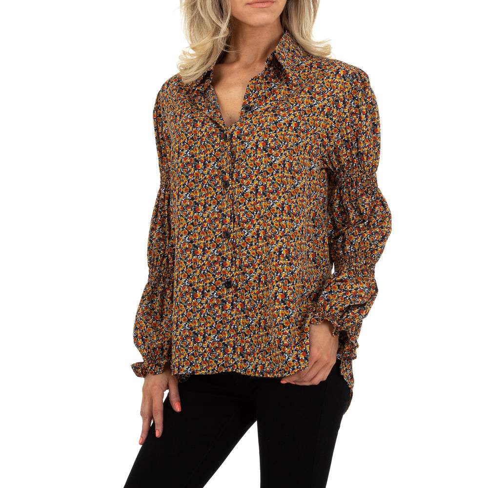 Bluza cu maneci bufante - SHK Paris galben dama