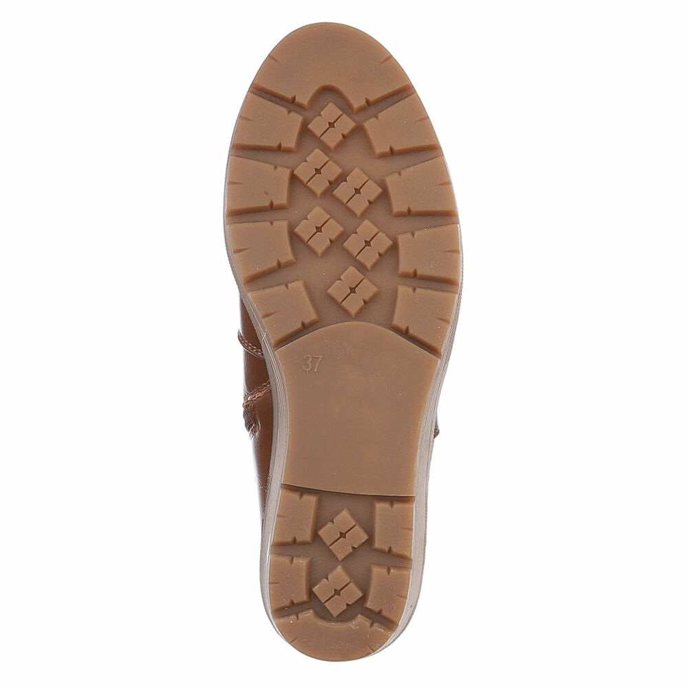 Botine platforma - bej dama