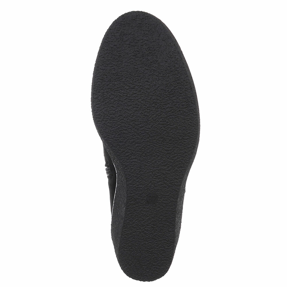 Botine cu platforma - negru dama