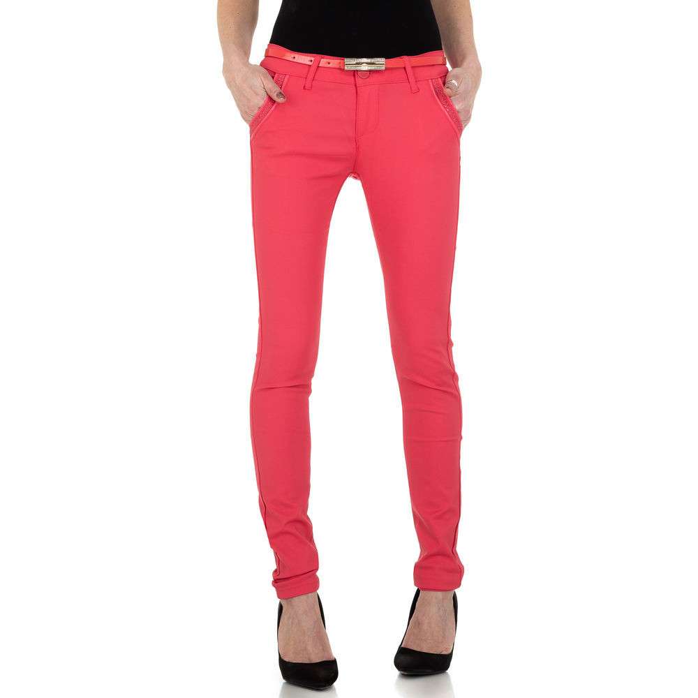 Pantaloni chino - roz dama