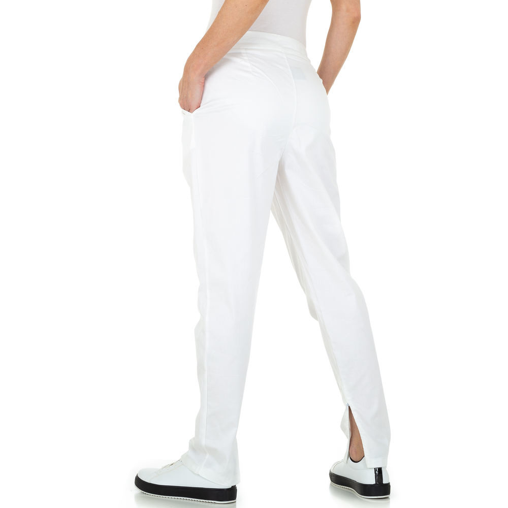 Pantaloni chino - alb dama