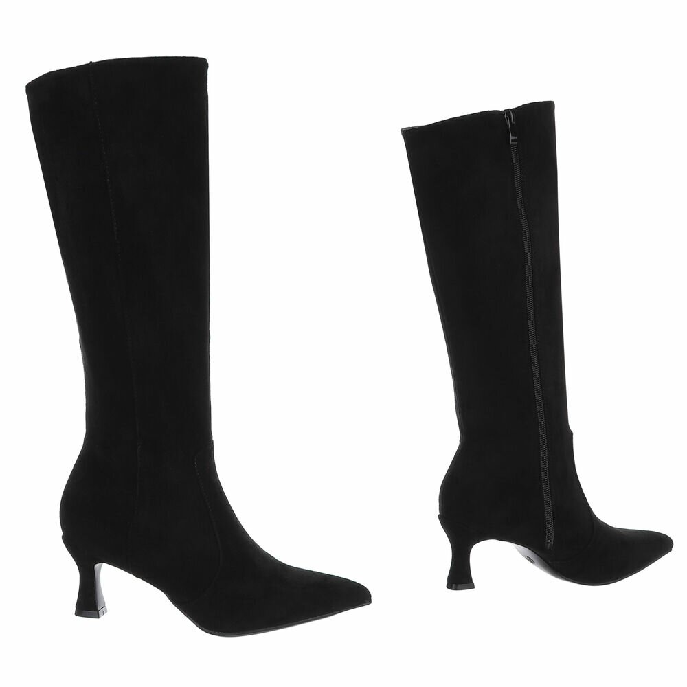 Cizme clasice - blacksuede dama