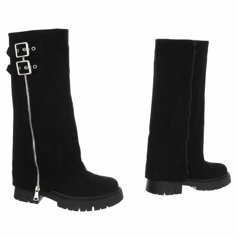 Cizme clasice - blacksuede dama