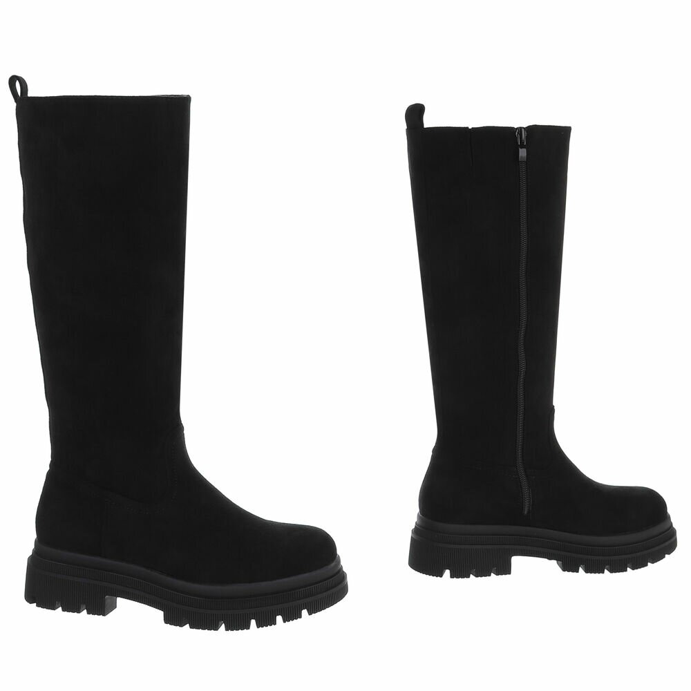 Cizme clasice - blacksuede dama
