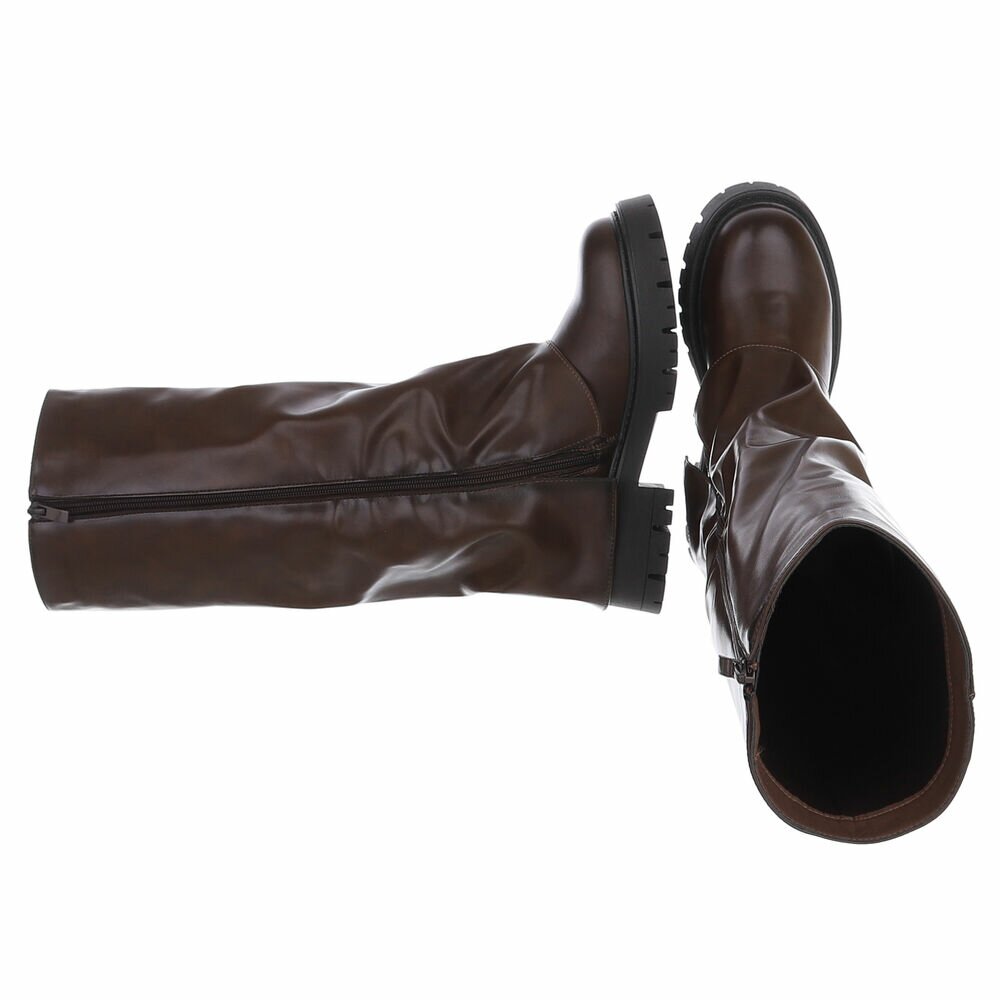 Cizme clasice - brownpu dama