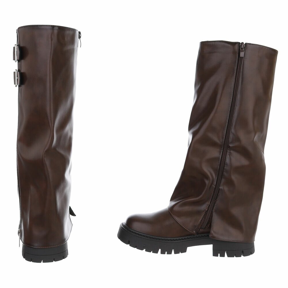 Cizme clasice - brownpu dama