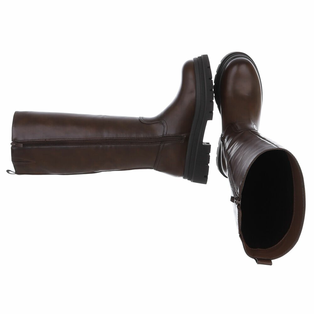 Cizme clasice - brownpu dama