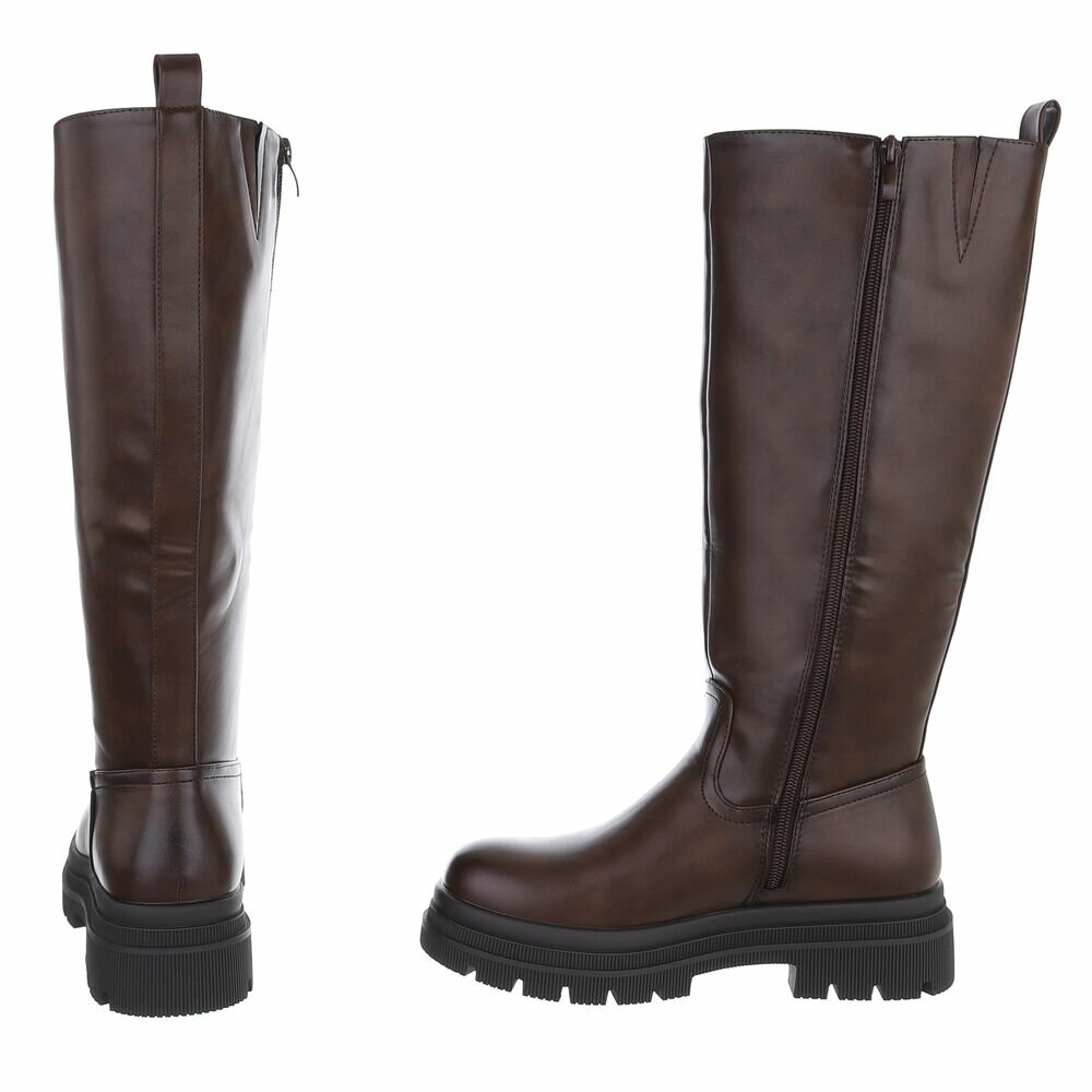 Cizme clasice - brownpu dama