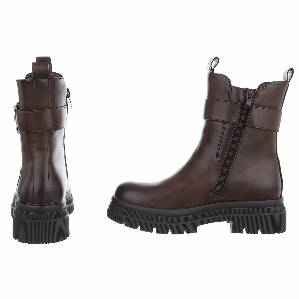 Cizme clasice - brownpu dama