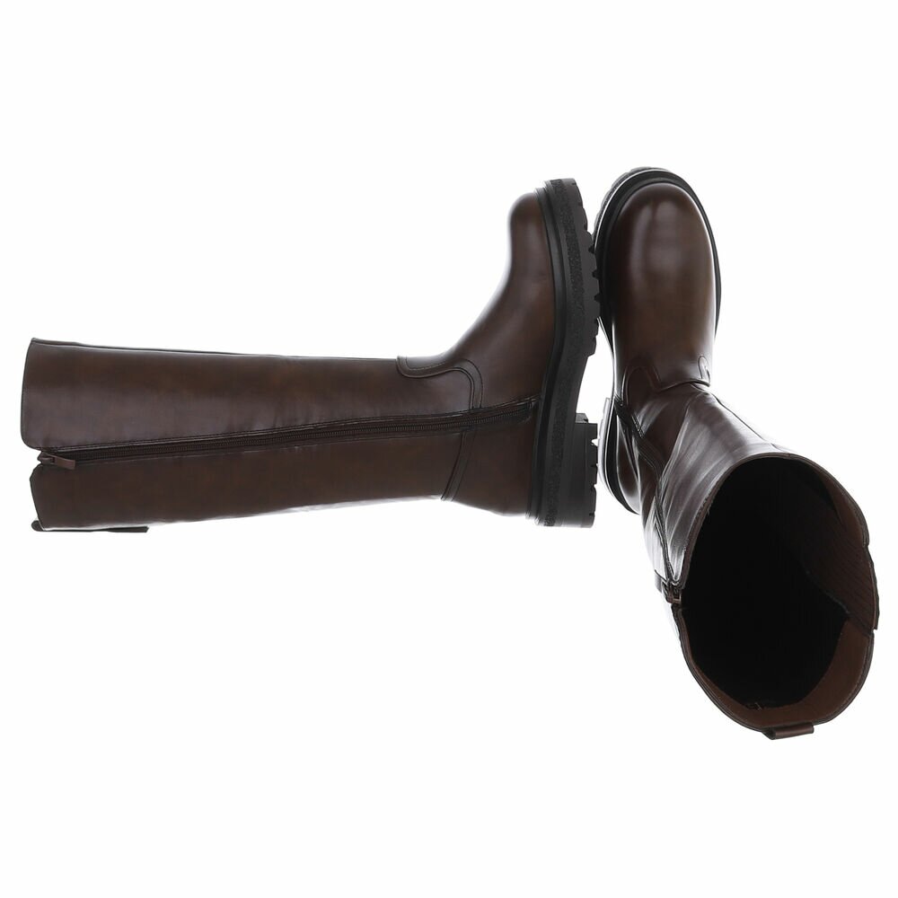 Cizme clasice - brownpu dama