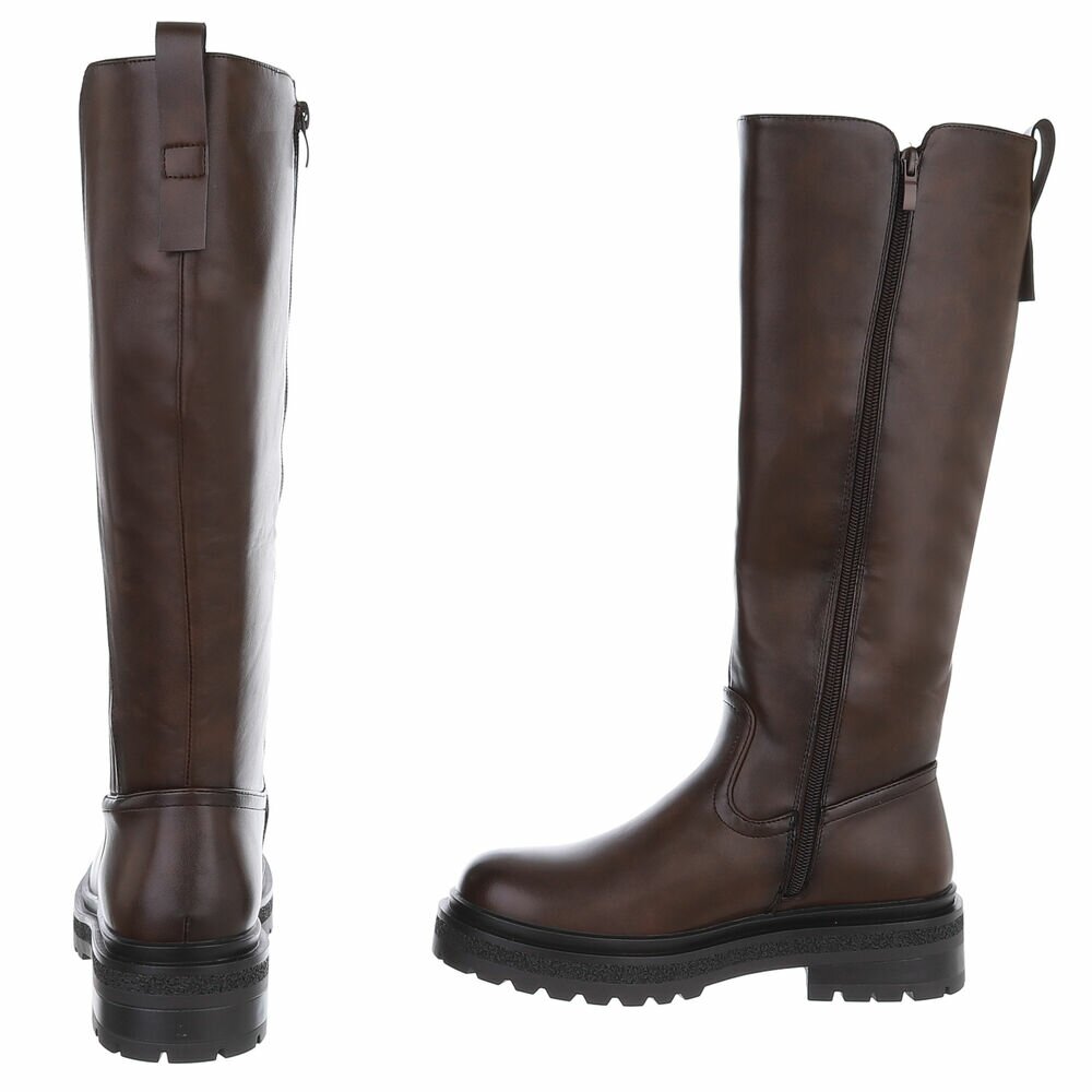 Cizme clasice - brownpu dama