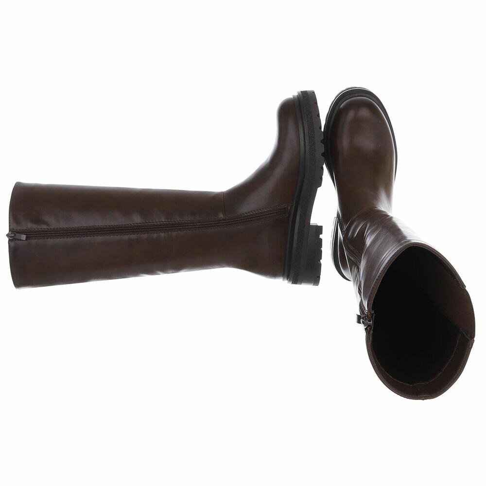 Cizme clasice - brownpu dama