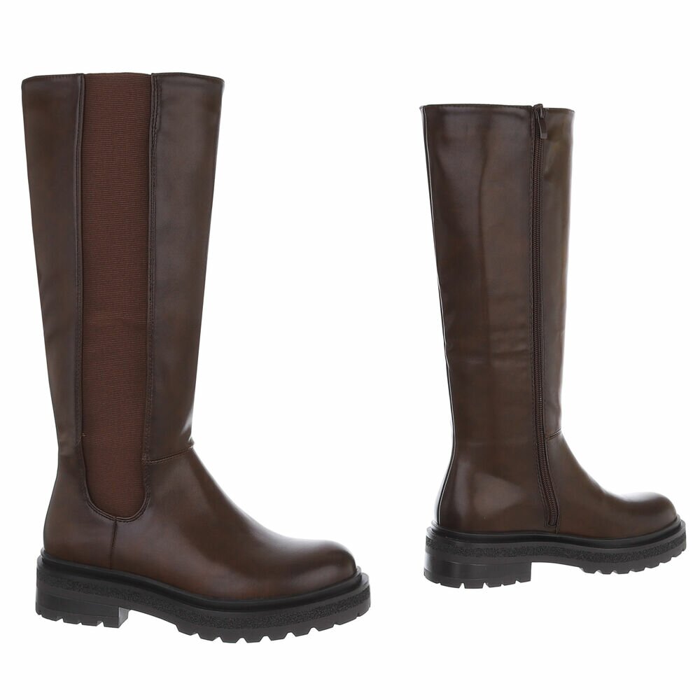 Cizme clasice - brownpu dama