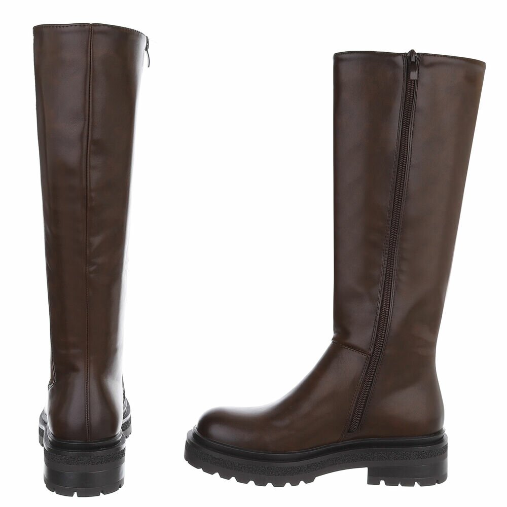 Cizme clasice - brownpu dama