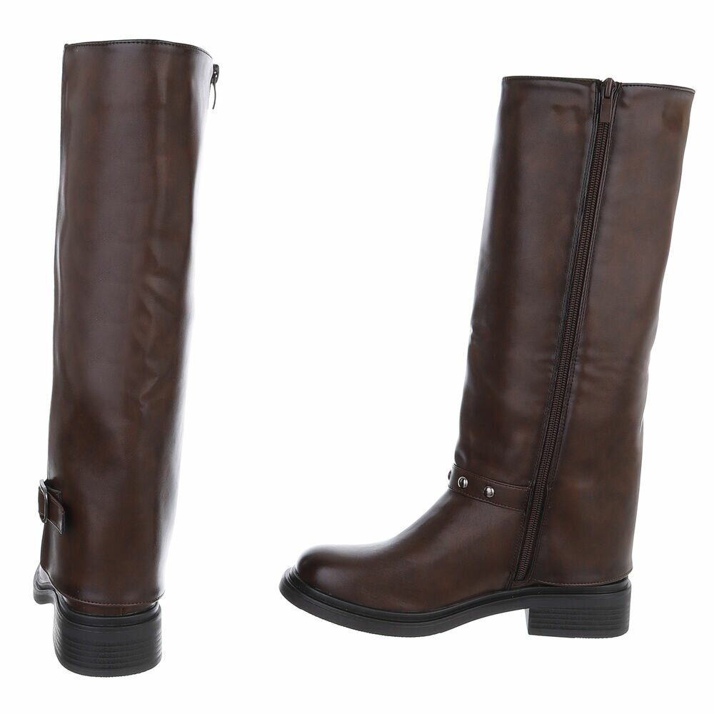 Cizme clasice - brownpu dama