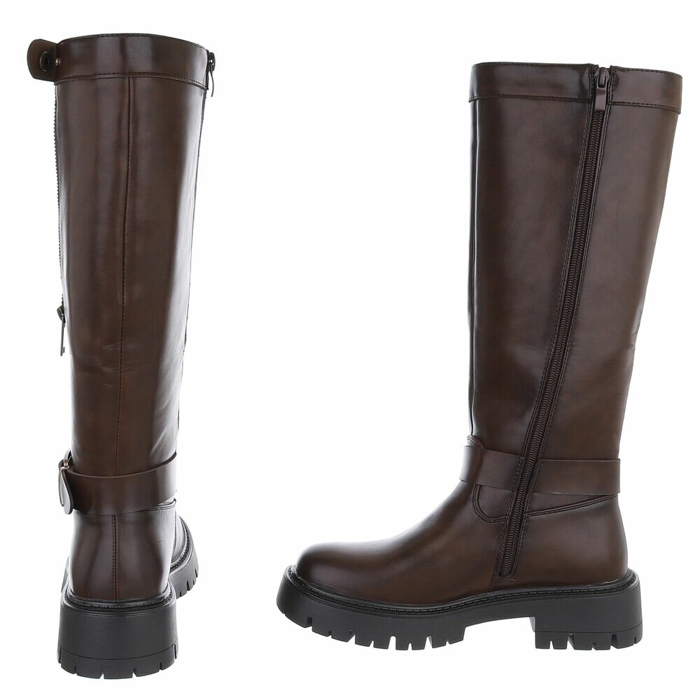 Cizme clasice - brownpu dama