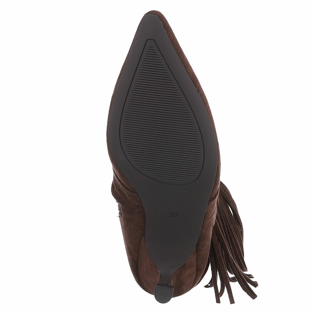 Cizme clasice - brownsuede dama