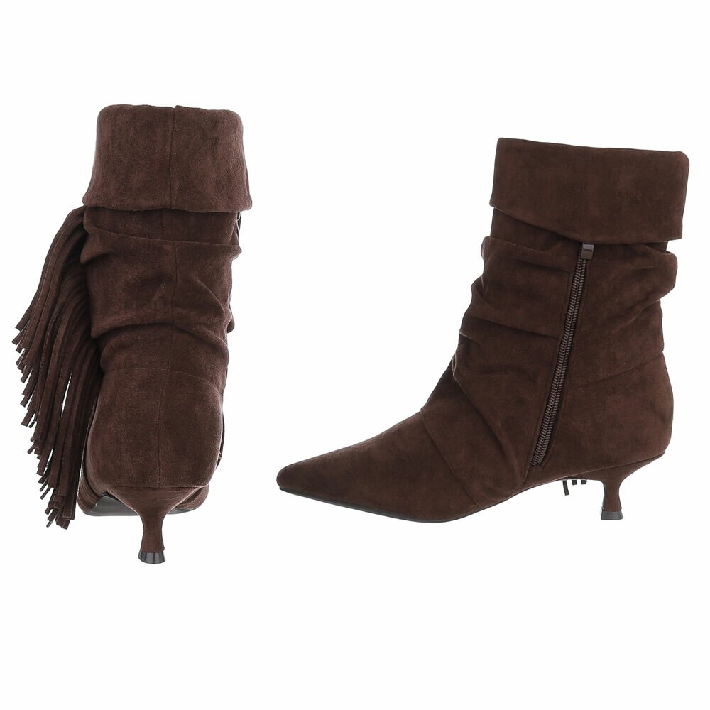 Cizme clasice - brownsuede dama